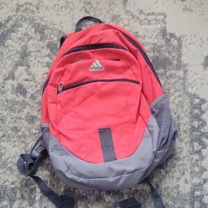 Adidas Pink and Gray Men's Backpack